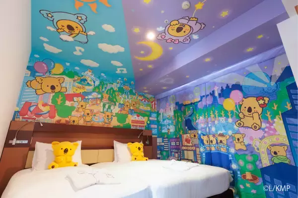 「「コアラのマーチ」が壁、天井、浴室にも！一緒にホテルステイを満喫♪ オリジナルタンブラー付きプランが登場」の画像