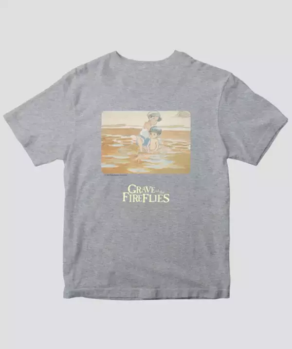 アニメ映画「火垂るの墓」が新作Tシャツに！貴重なイメージボードの水彩画を背中にあしらったデザイン3種