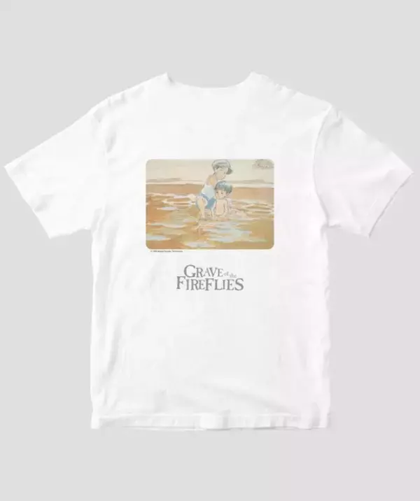 「アニメ映画「火垂るの墓」が新作Tシャツに！貴重なイメージボードの水彩画を背中にあしらったデザイン3種」の画像