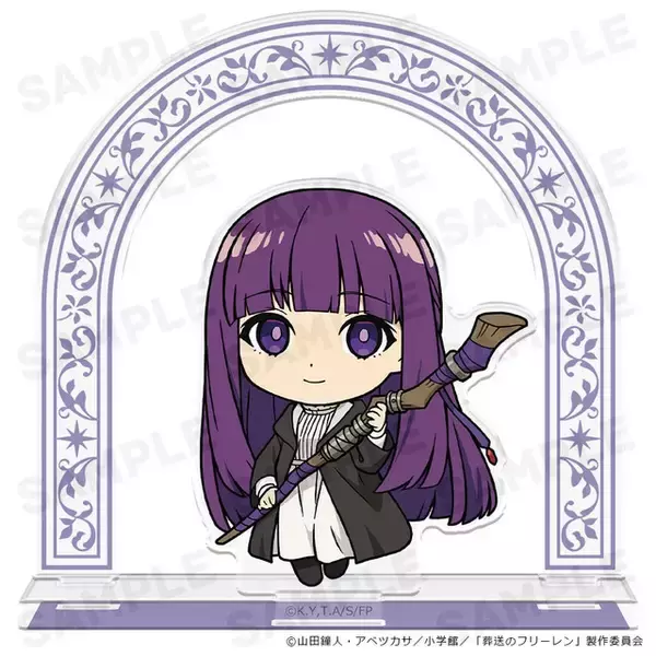 「フリーレンやヒンメルが蒼月草の花冠を♪ 「葬送のフリーレン」デフォルメ姿がが可愛いアクリルスタンド2種が新登場」の画像