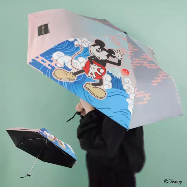「ディズニー」ミッキーが和の世界に！晴雨兼用傘＆エコバッグが新登場♪ ギフトにもおすすめ◎