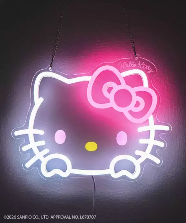 「「サンリオ」キティ、クロミ、シナモンのルームライトがキラキラ☆傘用ハンディファンホルダーが便利すぎ◎」の画像