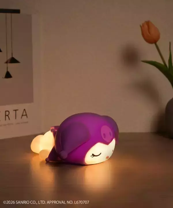 「「サンリオ」キティ、クロミ、シナモンのルームライトがキラキラ☆傘用ハンディファンホルダーが便利すぎ◎」の画像