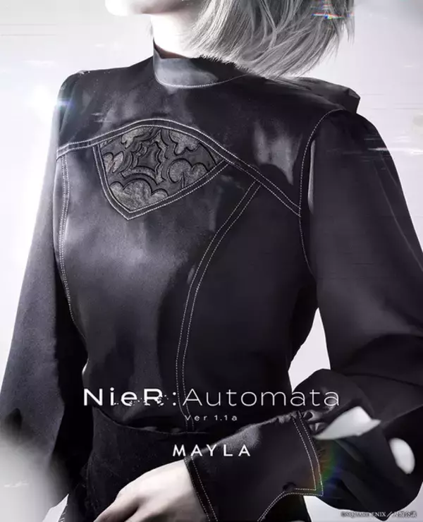 「ニーア オートマタ」2Bをイメージ！ヨルハ部隊のエンブレム、胸元デザイン…「MAYLA」アイコニックなブラウス登場