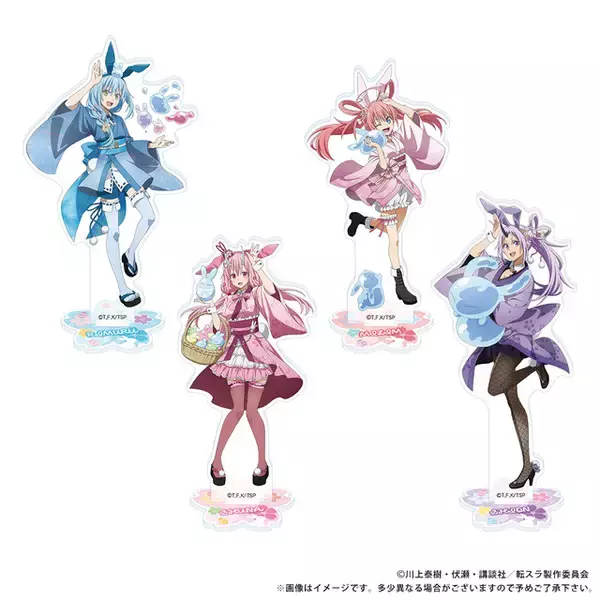 「「転スラ」リムル、ミリム、シュナ、シオンが和風バニーで魅力的☆ ゲオ100店舗で新グッズ先行販売」の画像
