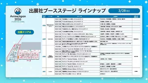 「「AnimeJapan 2026」いよいよ今週！ステージ配信・スタンプラリー・フード・展示など見どころを事前チェック」の画像