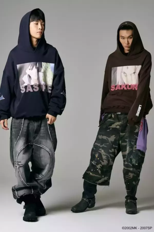 「「NARUTO」ナルト、サスケ、カカシたちをオーバーサイズで着こなせ！「LIBERE」コラボ第2弾登場　」の画像