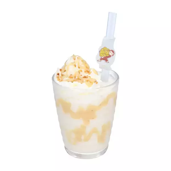 「「おさるのジョージ」ダイニングカフェでバナナフェアが開催！皮まで食べられるバナナ丸ごとパフェは絶対食べたい♪」の画像