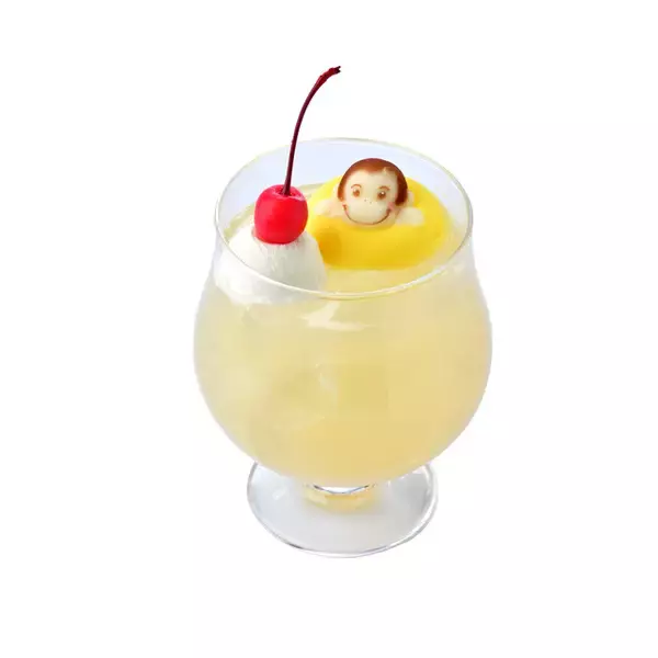 「「おさるのジョージ」ダイニングカフェでバナナフェアが開催！皮まで食べられるバナナ丸ごとパフェは絶対食べたい♪」の画像