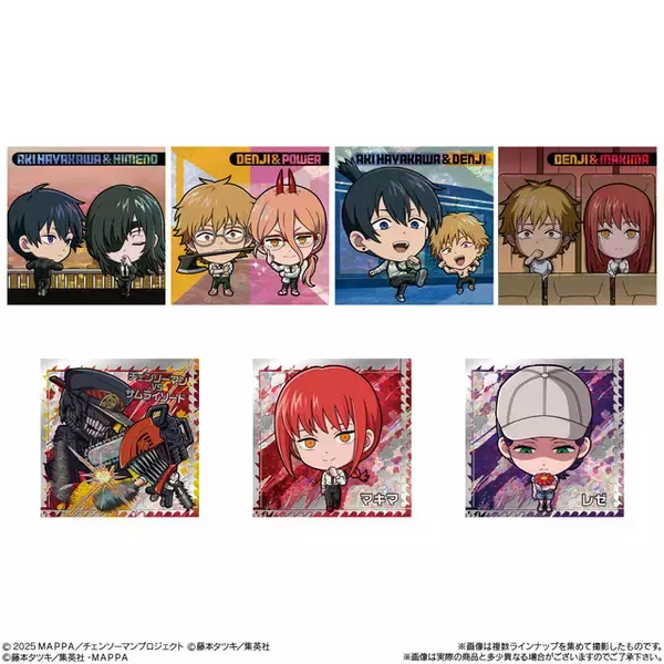 「デンジの色んな表情が楽しめる♪  「チェンソーマン」TVアニメと劇場版の名場面を多数収録！ 「にふぉるめーしょん」5周年を記念した“5thレア”も登場」の画像