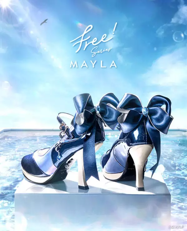 「Free!」水中で輝く遙、真琴、凛、渚、怜たちをイメージ！「MAYLA」リボンが華やかなパンプス登場【56%OFFセール中】