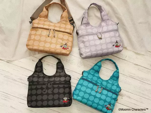 「ムーミン」リトルミイの刺繍と水玉柄が可愛すぎる♪ 夏のお出かけにぴったりな2WAYバッグが新登場