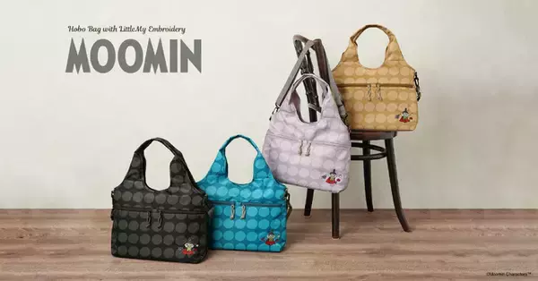 「「ムーミン」リトルミイの刺繍と水玉柄が可愛すぎる♪ 夏のお出かけにぴったりな2WAYバッグが新登場」の画像