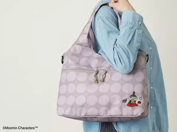 「「ムーミン」リトルミイの刺繍と水玉柄が可愛すぎる♪ 夏のお出かけにぴったりな2WAYバッグが新登場」の画像