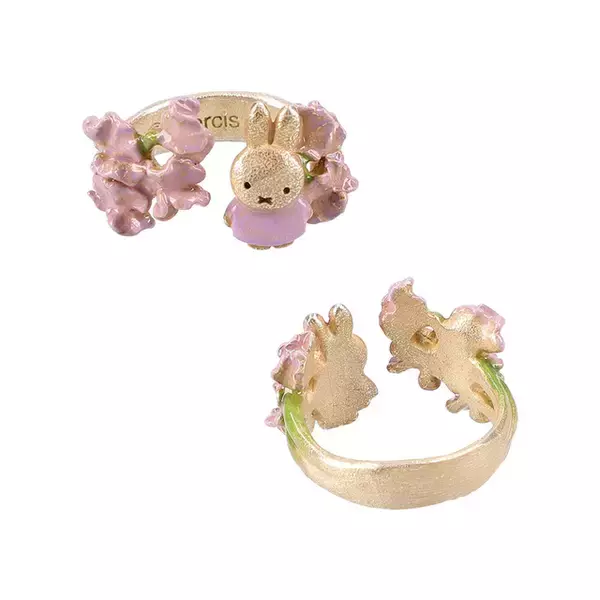 「「ミッフィー」12か月の“誕生花”をモチーフにしたリング登場！ アクセサリーブランド「Palnart Poc」とコラボ」の画像