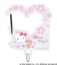 桜デザインのキティちゃんがラブリー♪ 「サンリオ」春を先取りしたアクリルカラビナがカプセルトイに登場