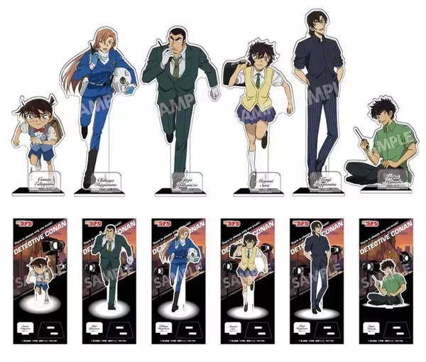 「「名探偵コナン」萩原千速、横溝重悟、世良真純ら6名の新作グッズ☆ TV比率の背景プレート、ショーウィンドウ風アクスタなど」の画像