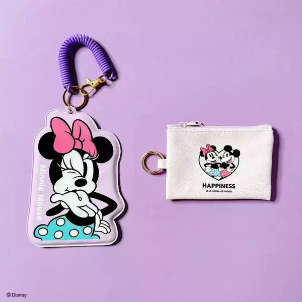 「ミニーマウスのレトロな可愛さにキュン♪ 全25品がキャンドゥに登場！ポーチやコーム＆ミラーなどがラインナップ」の画像