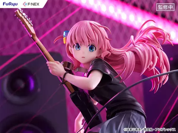 「ぼざろ」後藤ひとりがライブシーンを再現した1/7スケールフィギュアに！真剣な表情やステージ演出までこだわり♪