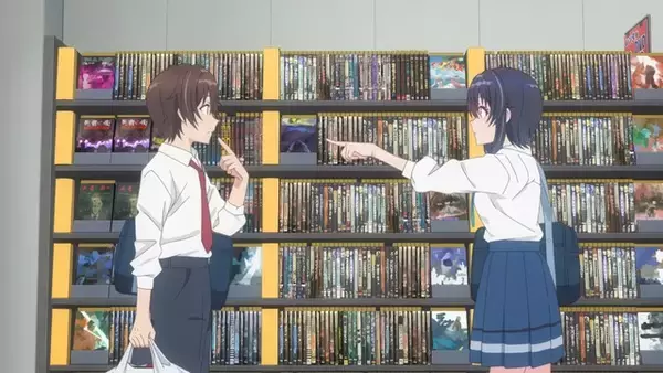 「春アニメ「クラにか」真樹はレンタルビデオ店で“クラスで2番目に可愛い”海と出会い、彼女の本当の趣味は知る――第1話先行カット」の画像