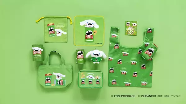 「「サンリオ」キティ＆シナモンに“ヒゲ”が生えちゃった!? ミスマッチがキュートな「プリングルス」コラボ登場」の画像