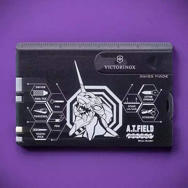 「エヴァ」暴走する初号機＆獣化・2号機をスマートにデザイン！ハサミやピンセット…便利な10種ツールがひとつに！カード型マルチツール登場