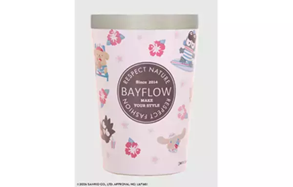 「日焼けしシナモン、キティがキュート♪ 「サンリオ」×「BAYFLOW」のコラボグッズがローソン・HMV&BOOKS onlineに登場！」の画像