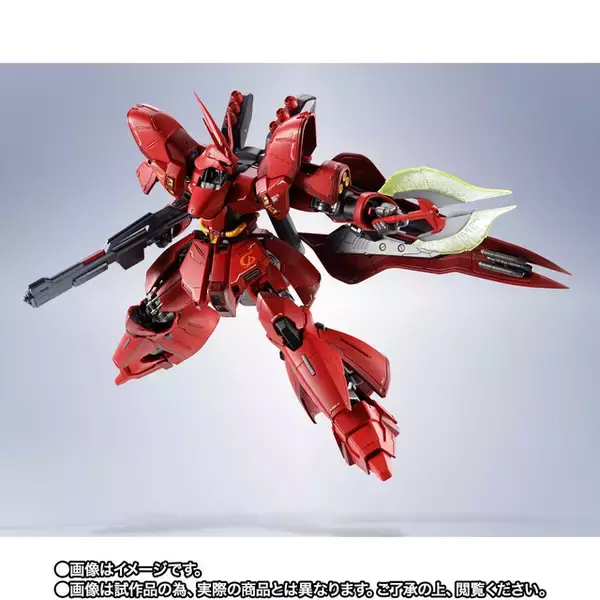 「【大好評】サザビー METAL ROBOT魂版の抽選販売がスタート！シャアの代名詞の“赤”が映えるフィギュア」の画像
