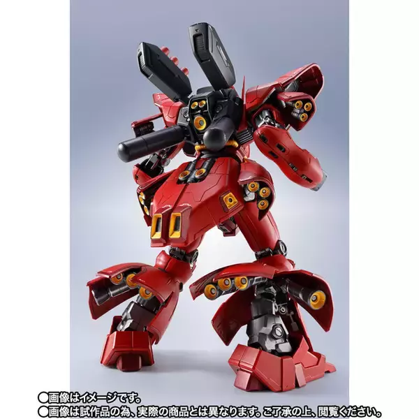 「【大好評】サザビー METAL ROBOT魂版の抽選販売がスタート！シャアの代名詞の“赤”が映えるフィギュア」の画像