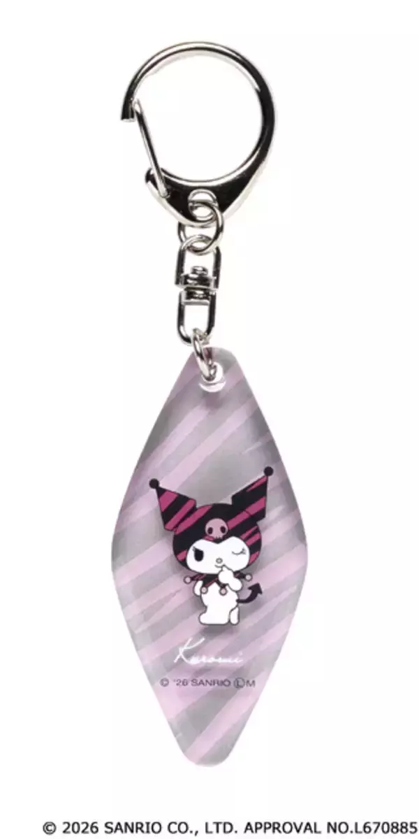 「「サンリオ」キティやマイメロが大人かわいいアニマル柄に！ぷっくり加工がキュートなモーテルキーホルダーが新登場♪」の画像