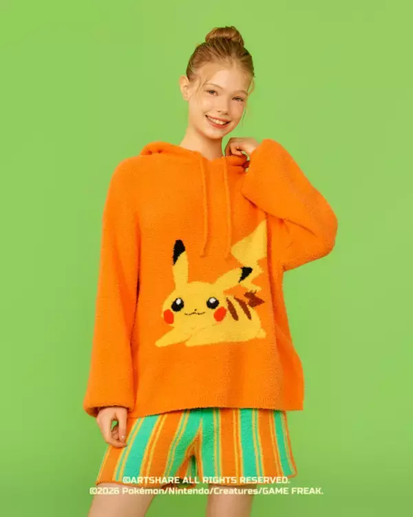 「ポケモン」ピカチュウ、イーブイたちを韓国ブランドがカラフルな感性で表現☆ パジャマセットやショッパー登場【wiggle wiggle】
