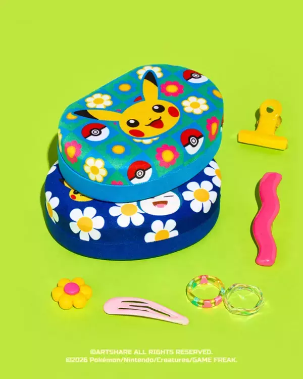 「「ポケモン」ピカチュウ、イーブイたちを韓国ブランドがカラフルな感性で表現☆ パジャマセットやショッパー登場【wiggle wiggle】」の画像