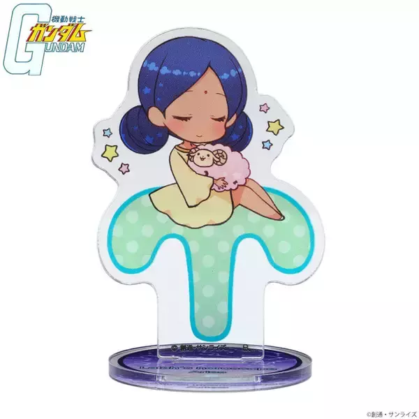 「ララァが星座の上でリラックス♪ ガンダムファンクラブのイラストをデザインしたグッズがプレバンで予約受付中！」の画像