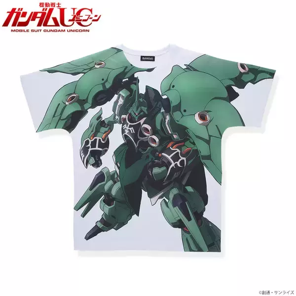 「「ガンダムUC」“またTシャツとなるか、ガンダム！” シナンジュ、クシャトリヤ、デルタプラスのフルパネルTシャツ第2弾」の画像