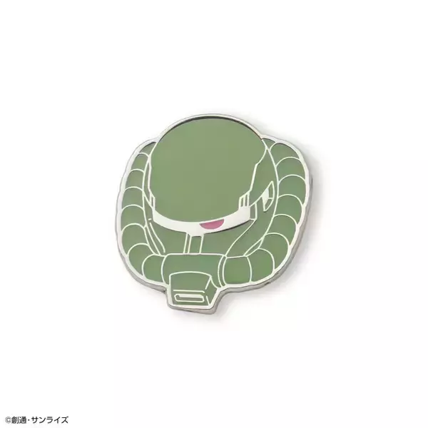 「「ガンダム」ザク、ジオング、百式が“生首”ピンズに！新作グッズ登場」の画像