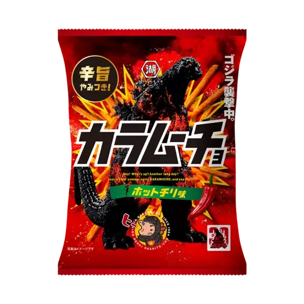 「「ゴジラ」×カラムーチョがコラボ！期間限定パケに“ヒーーーー！”！響き渡る辛旨の咆哮」の画像