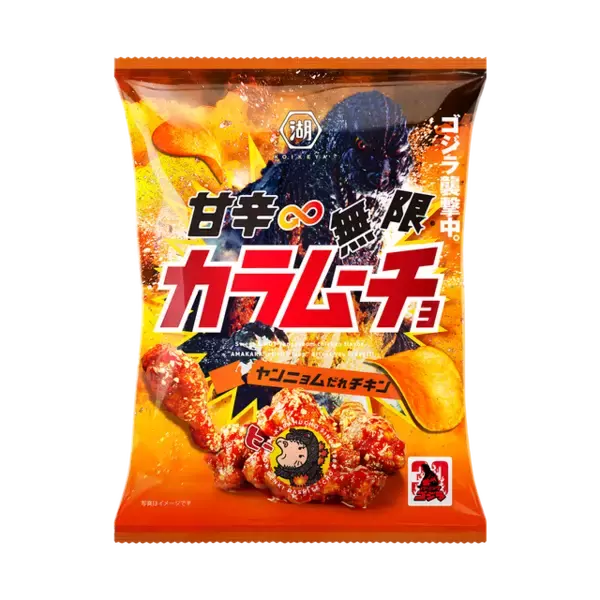 「「ゴジラ」×カラムーチョがコラボ！期間限定パケに“ヒーーーー！”！響き渡る辛旨の咆哮」の画像