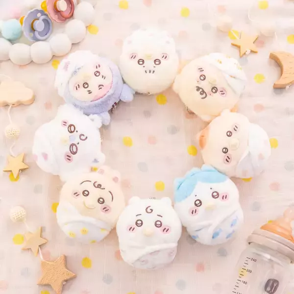 ちいかわ＆ハチワレたちの、おしゃぶり姿やおくるみ姿が可愛すぎる♪ 「ちいかわベビー」のハズレなしオンラインくじが登場！