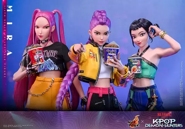 「話題沸騰のNetflix映画「KPOPガールズ! デーモン・ハンターズ」ルミ、ミラ、ゾーイが1/6スケールフィギュアに」の画像