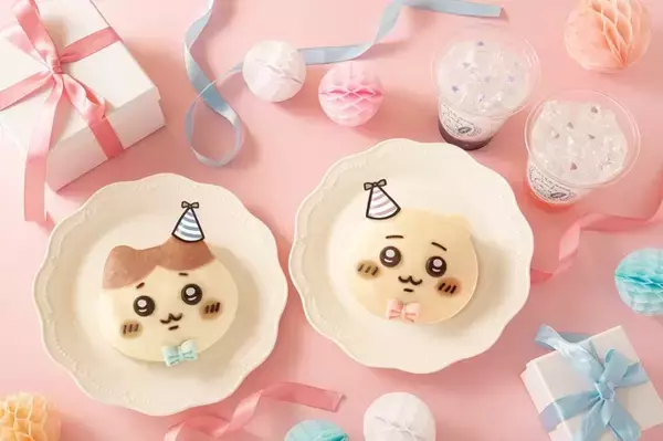 「ちいかわ＆ハチワレ、お誕生日おめでとう♪お祝いパンが登場！限定ドリンクやグッズ、購入特典も盛りだくさん」の画像