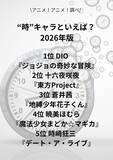 「“時”キャラといえば？ 3位「地縛少年花子くん」蒼井茜、2位「東方Project」十六夜咲夜、1位「ジョジョ」DIO＜26年版＞」の画像2