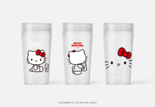 キティちゃんの可愛いシェイカー付き♪ ハローキティ×FUJIMIコラボで毎日を健康に！ 限定アップル風味のプロテイン登場