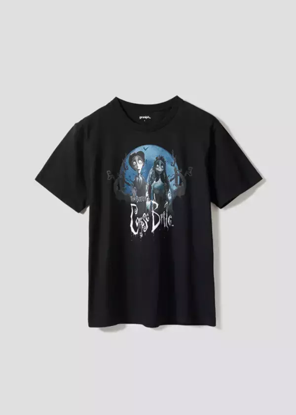 「「ティム・バートンのコープスブライド」ビクター＆死体の花嫁エミリー、愛犬スクラップスなど全11アイテム登場♪ グラニフコラボ」の画像