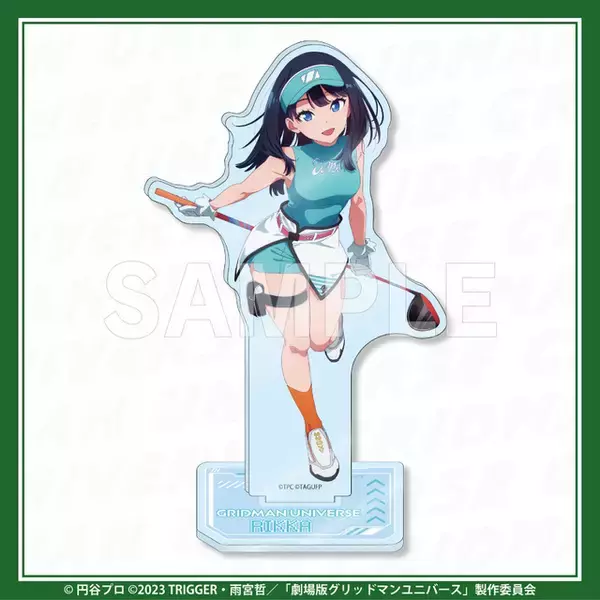「太ももが美しい…！「グリッドマン ユニバース」六花、アカネがナイスショット!? ゴルフウェア姿でオンラインくじに登場【くじクリフ】」の画像