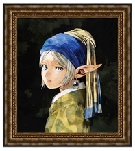 フリーレンがフェルメールの「真珠の耳飾りの少女」に！100アイテム以上の原画アート商品が集結する「小学館原画アート祭」開催【9月20日より】