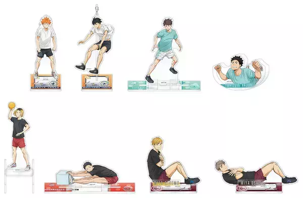 「「ハイキュー!!」日向、研磨、宮兄弟と“体力測定”しよう！描き下ろしビジュの新グッズがアニメイトに登場」の画像