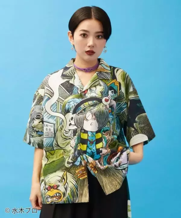 「ゲゲゲの鬼太郎」の妖怪を和モダンに大胆デザイン！ アロハシャツや和羽織が存在感抜群◎