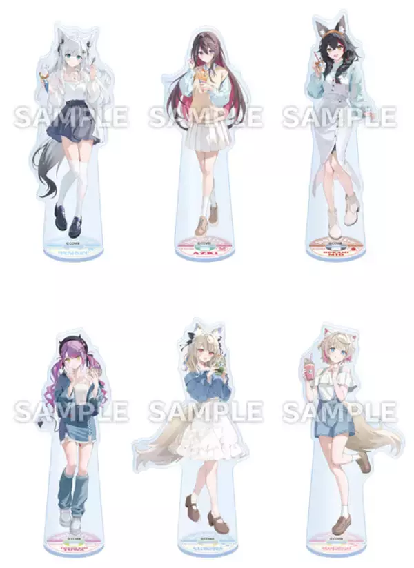 「「ホロライブ」白上フブキ、常闇トワらがローソンに登場！描き下ろしイラストを使用したグッズが展開！」の画像