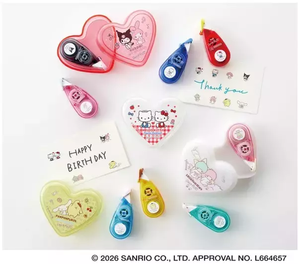 「キティ＆ダニエル、マイメロ＆クロミのコンビ！ 「サンリオ」キャラで手帳を可愛くデコ♪「デコラッシュ＜限定＞」が5月より発売予定」の画像