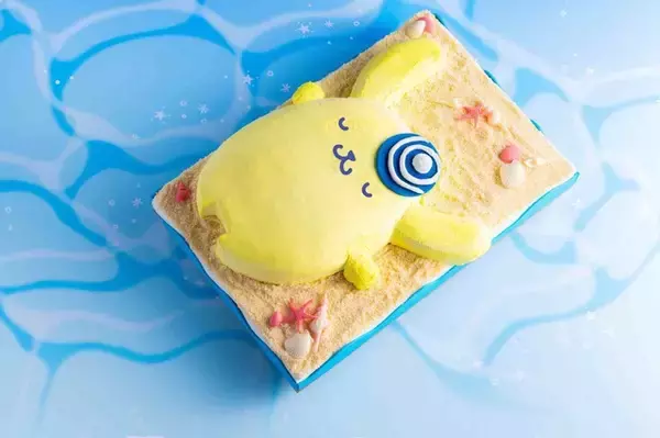 「ポムポムプリンのスイーツビュッフェ開催！夏のビーチでのんびり過ごす様子がテーマのメニューが美味しそう☆」の画像